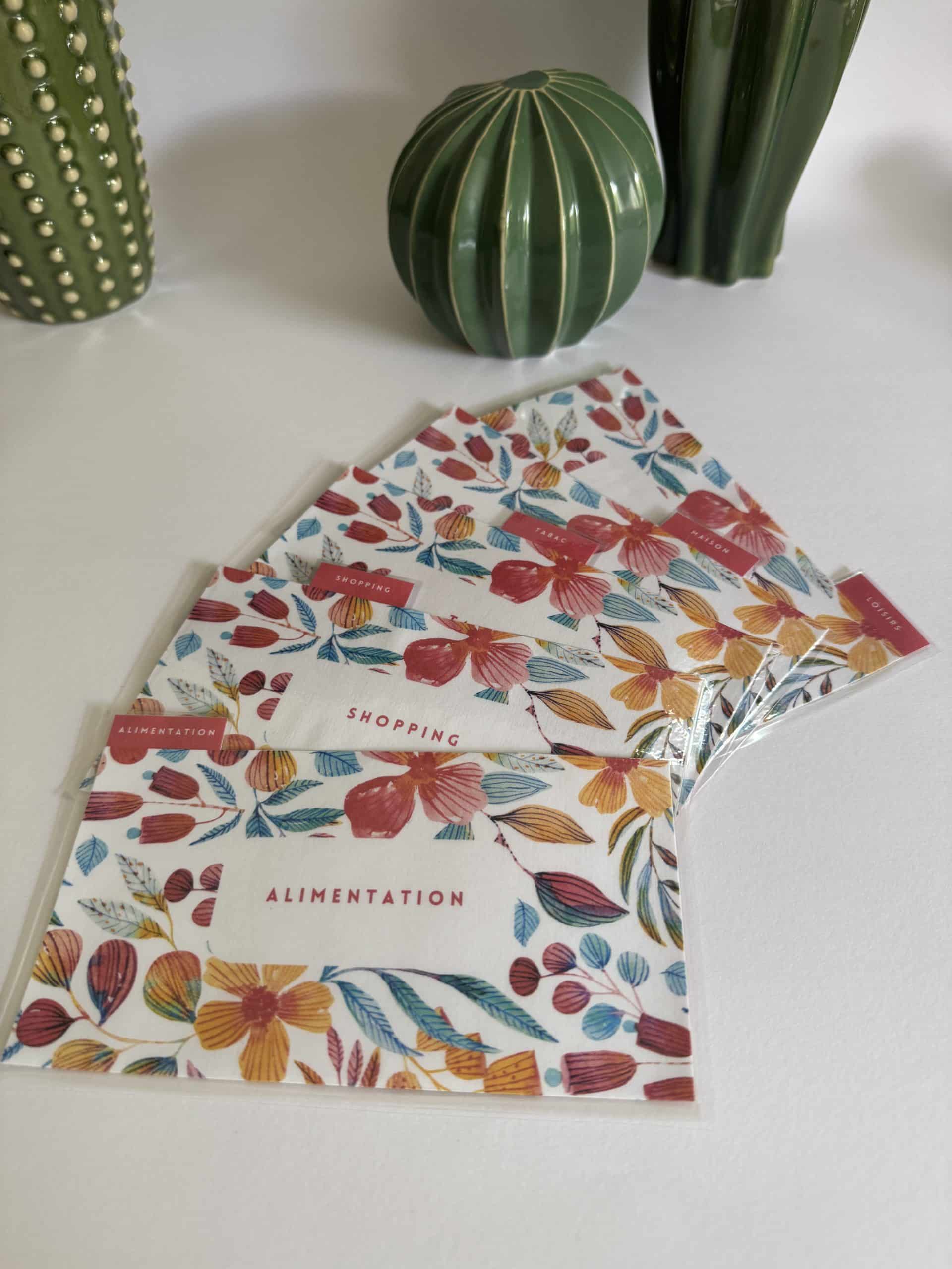 Enveloppes budget sur-mesure faite main