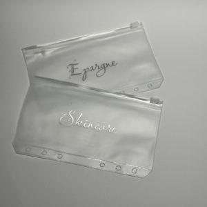 Enveloppe budget à zip