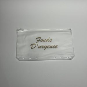 Enveloppe budget à zip