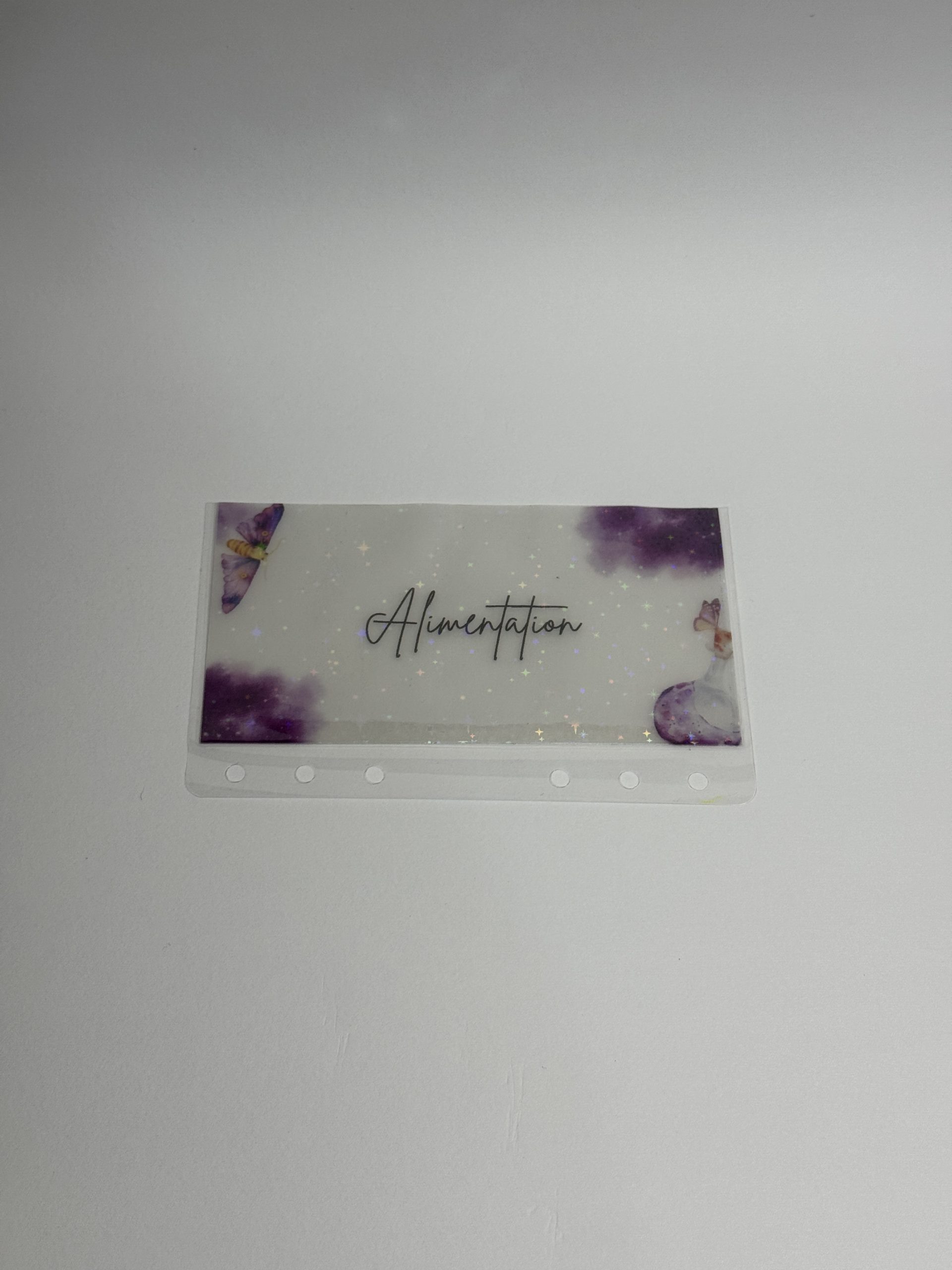 Enveloppes budget irisées